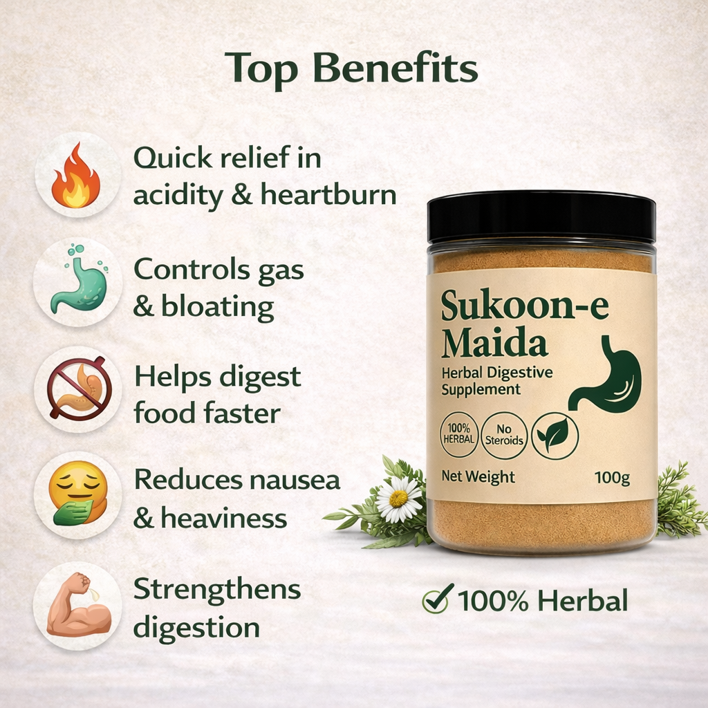 Sukoon-e-Maida – Herbal Digestive Supplement