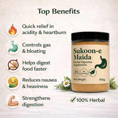 Sukoon-e-Maida – Herbal Digestive Supplement