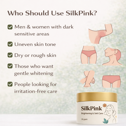 SilkPink – Sensitive Area Brightening Cream | 100% Herbal