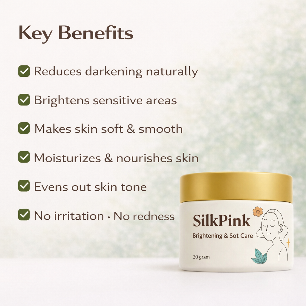 SilkPink – Sensitive Area Brightening Cream | 100% Herbal