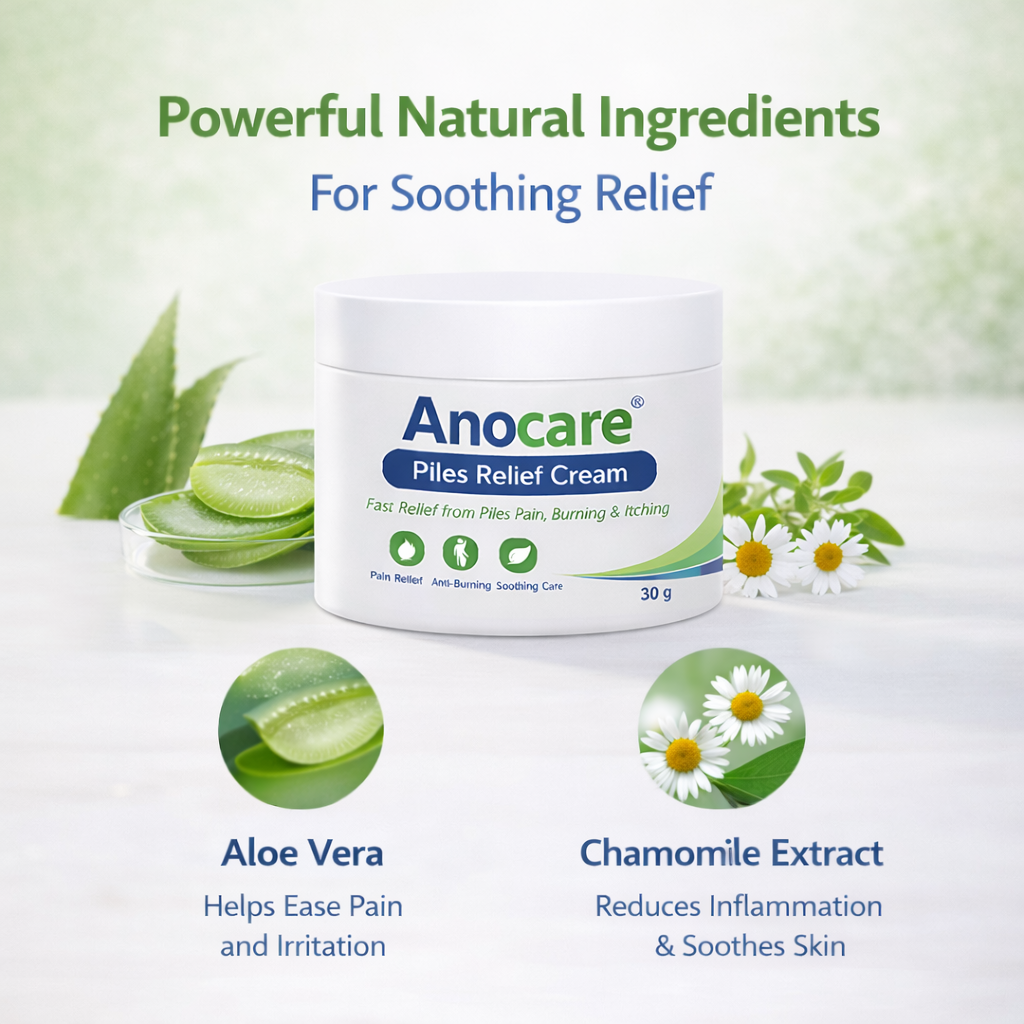 Anocare Piles Relief Cream – Fast Relief from Pain, Burning & Itching