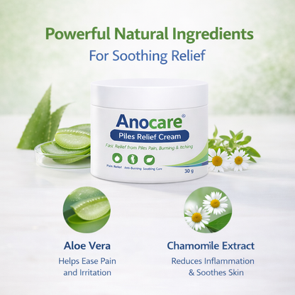 Anocare Piles Relief Cream – Fast Relief from Pain, Burning & Itching