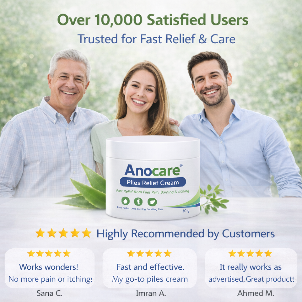 Anocare Piles Relief Cream – Fast Relief from Pain, Burning & Itching